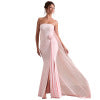 Elegant European and American women's clothing style solid color strapless hip hugging trailing skirt